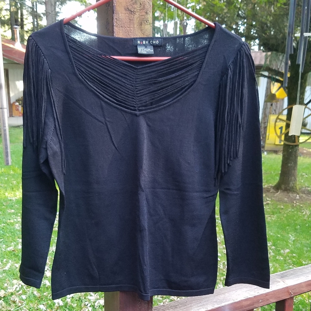 Ruby Cho Black Unique Top